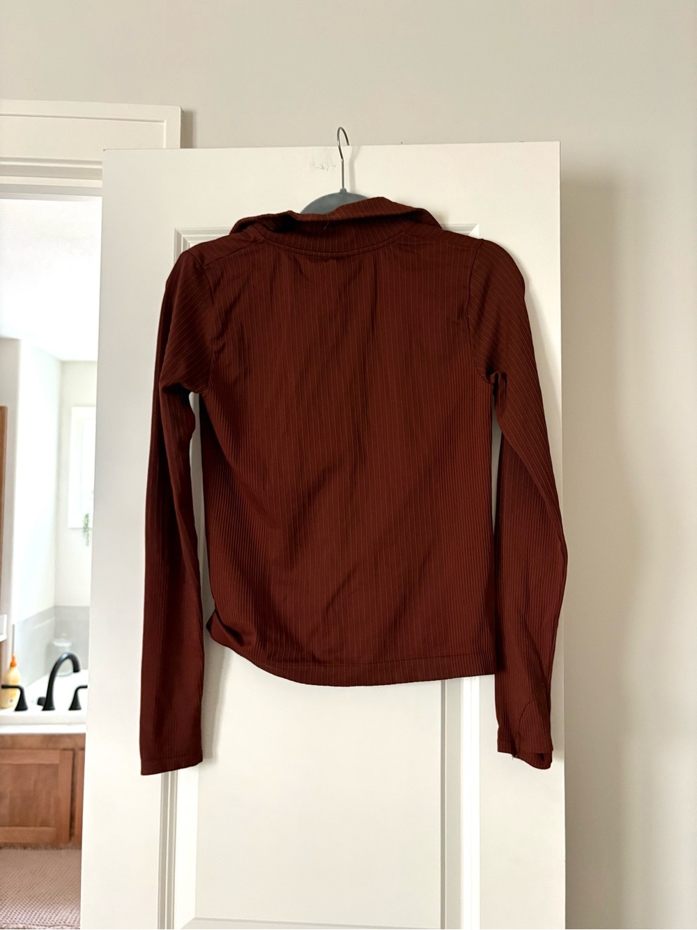 Athleta Flurry Seamless Henley - Brown - Picture 5 of 5